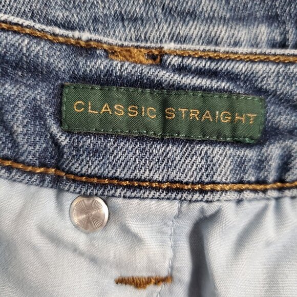 LRL Ralph Lauren Womens Size 12P Jeans 12 Petite Classic Straight Denim Stretch - Picture 4 of 10